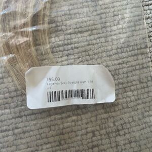 24” silky straight weft hair blonde